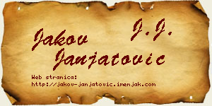 Jakov Janjatović vizit kartica